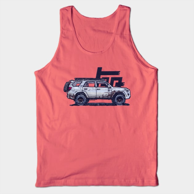 5th Gen 4Runner TRD - Ghost Tank Top by robert1117